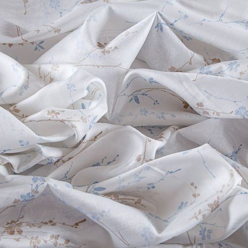 Сатин ш. 220 см 007-13359 белый принтованный