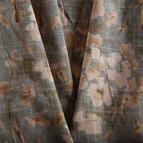 Хлопок 063-14630 серый хаки принтованный