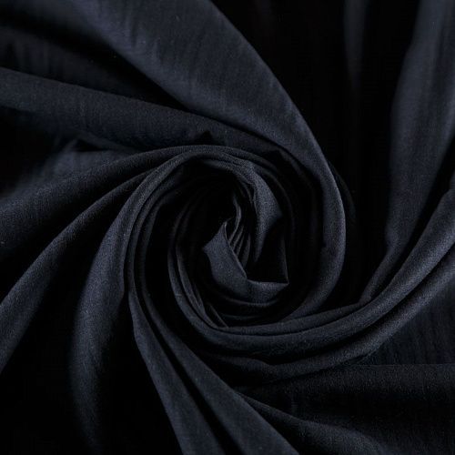 Хлопок-вуаль 063-07436 черный однотонный