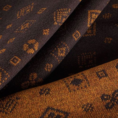 Трикотаж 2-х сторонний вязаный 056-05813 шоколадно-коричневый