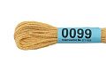 Нитки для вышивания Gamma мулине 8 м 0099 светло-желтый