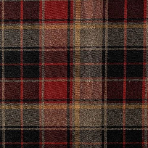 Ткань костюмная К30-213 терракотово-красный принтованный