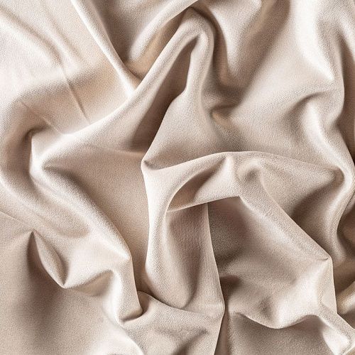 Ткань портьерная бархат 529-02-153 серебристо-серый однотонный