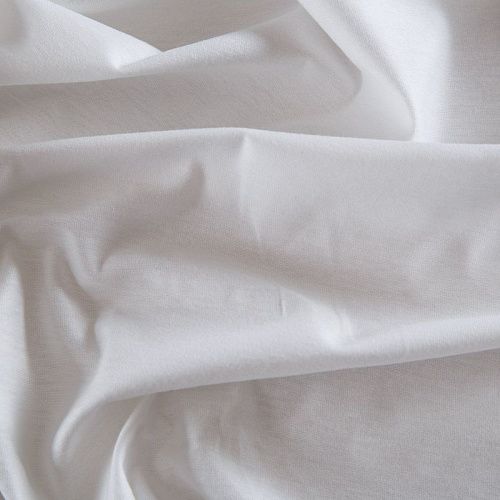 Трикотаж 056-14719 молочный однотонный