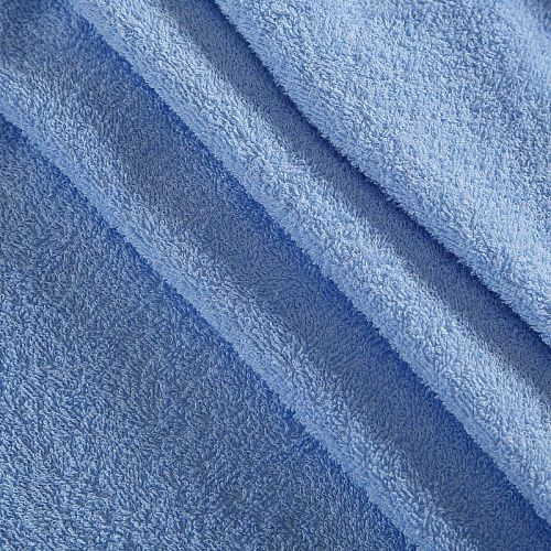 Полотно махровое 007-18360 голубой однотонный