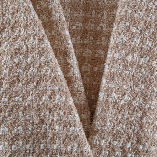 Твид шанель 052-15481 молочно-бежевый