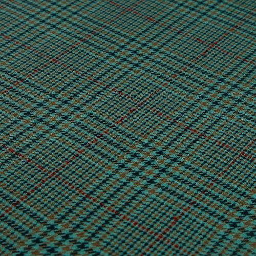 Ткань костюмная 025-14808 светло-зеленый принтованный