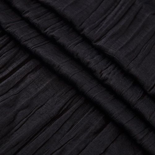 Шелк-жатка синтетический  065-17666 черный однотонный