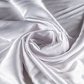 Сатин стрейч К33-403 белый однотонный