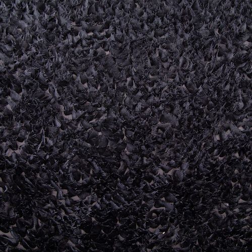 Сетка с объемной вышивкой 050-20040 черный