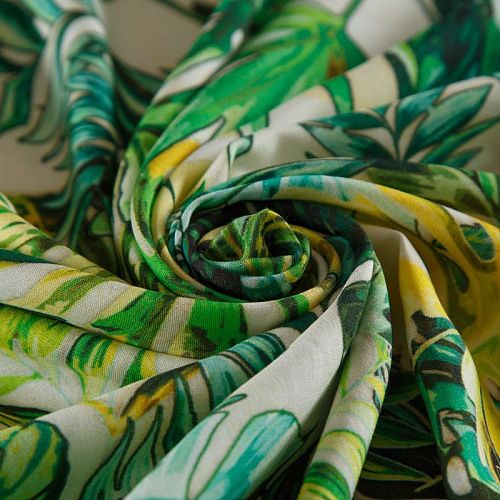 Штапель 069-16094 экрю принтованный