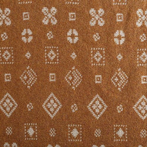 Трикотаж 2-х сторонний вязаный 056-05820 молочно-коричневый