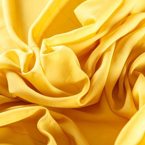 Шифон К28-825 ярко-желтый однотонный