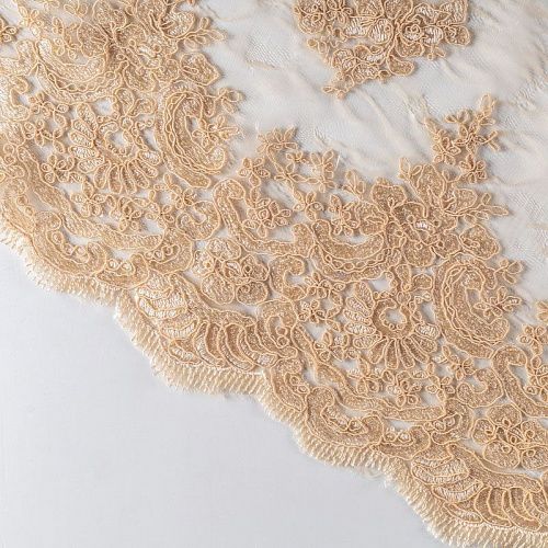 Гипюр К19-350 золотистый