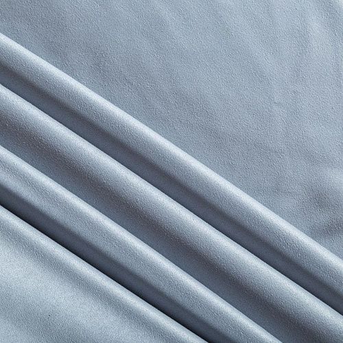 Замша искусственная 018-02324 серо-голубой однотонный