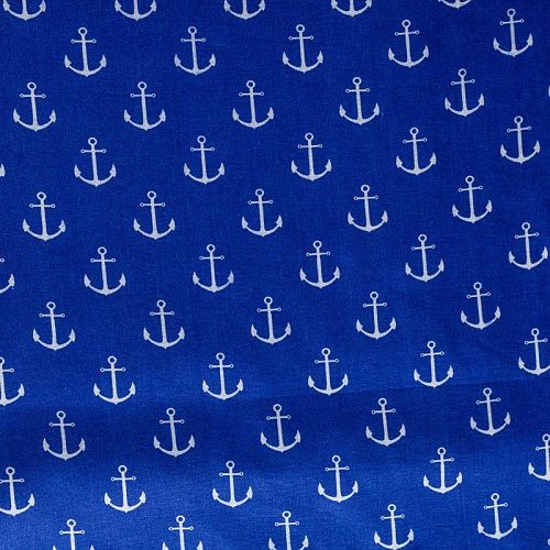 Бязь 007-00670 фиолетово-синий принтованный