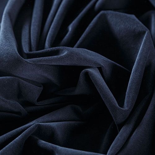Бархат К17-063 синий космос однотонный