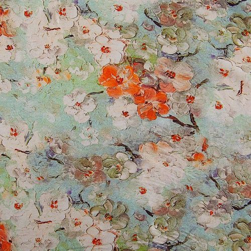 Штапель 069-17522 мультиколор принтованный