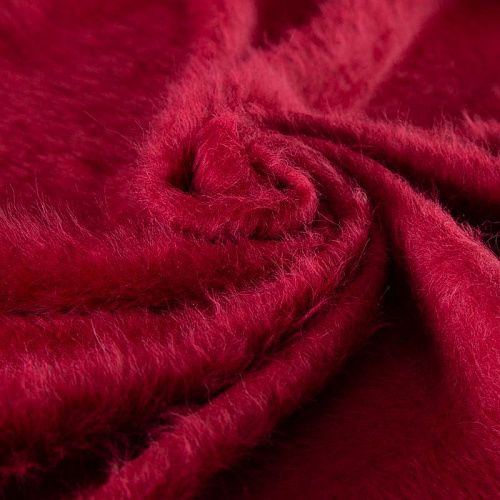 Альпака пальтовая 040-20109 красно-малиновый