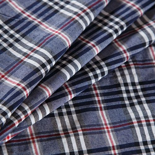 Хлопок плательно-рубашечный 049-12388 синий принтованный