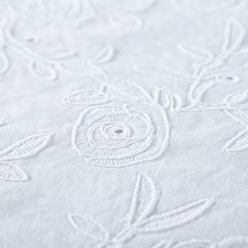 Хлопок с вышивкой 067-20044 белый