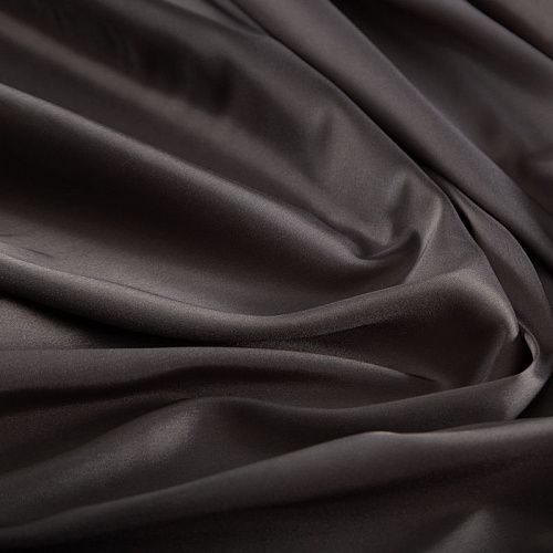 Ткань подкладочная стрейч 045-20123 серо-коричневый однотонный