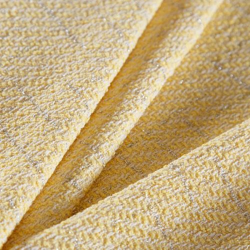 Твид с люрексом Escada 052-16569 разбеленный желтый