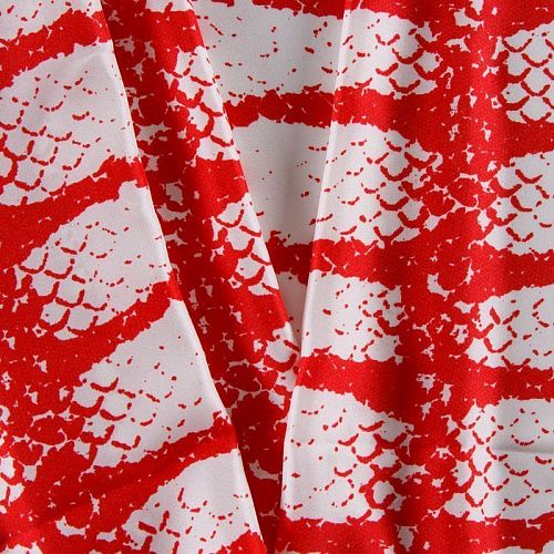 Шелк натуральный 064-12463 белый принтованный