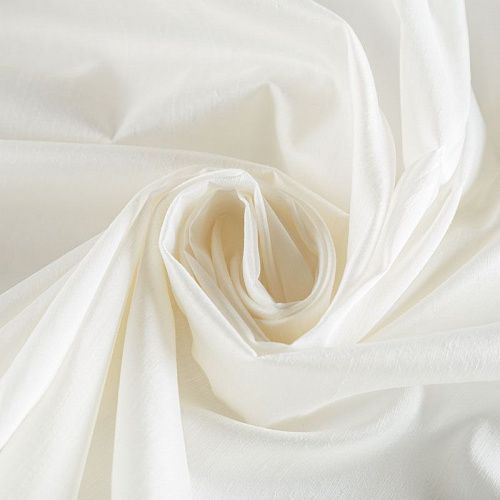 Дикий шелк 016-06258 жемчужно-молочный однотонный