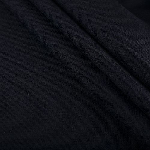 Креп шерстяной 026-06247 черный однотонный