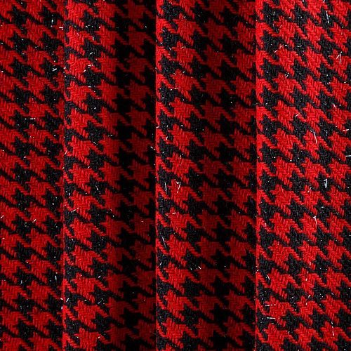 Твид 052-05411 черно-красный пье-де-пуль