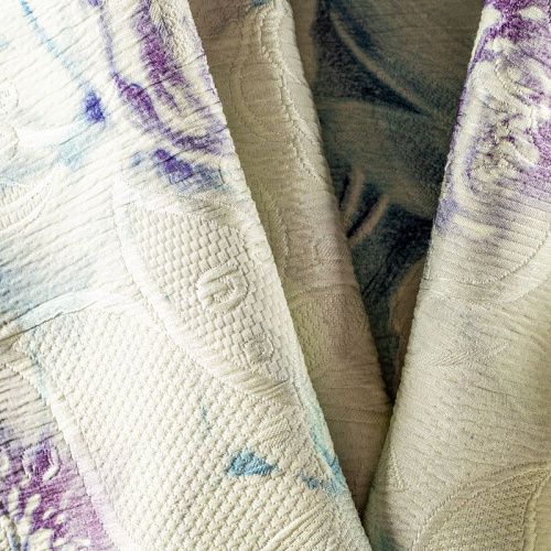 Жаккард К12-296 кремовый принтованный