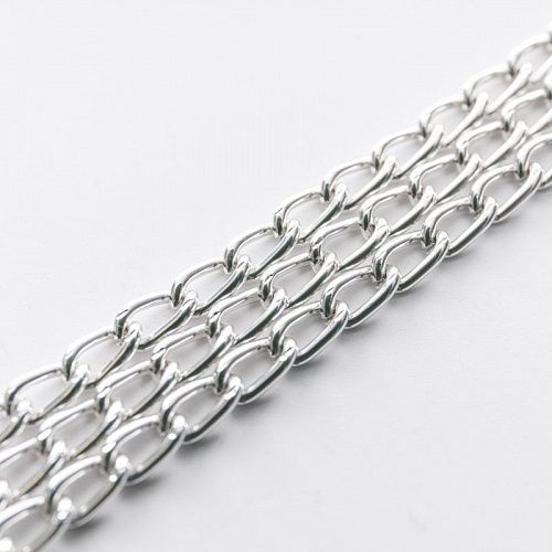 Цепь декоративная 4 мм металл 20-4-под никель 