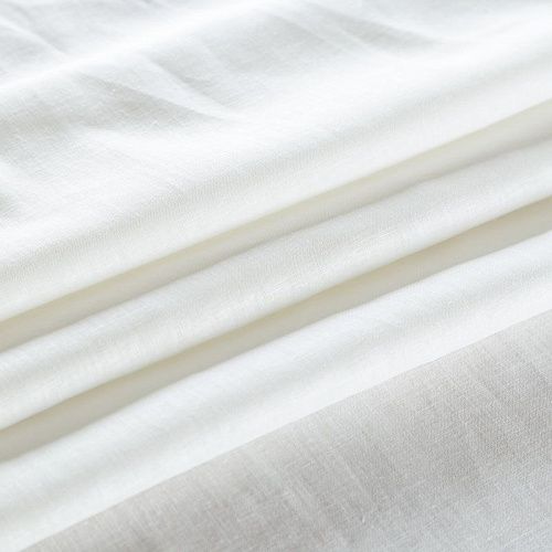 Лен-вискоза 035-08426 молочный однотонный