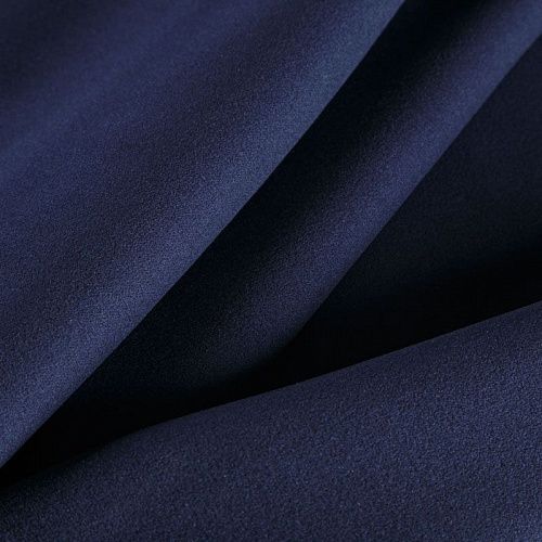 Пальтовый трикотаж 040-06072 темно-синий однотонный