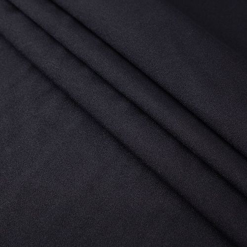 Ткань костюмная стрейч 025-20766 черный однотонный