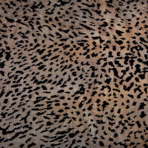 Велюр 037-20309 бежевый принтованный