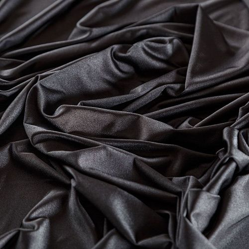 Трикотаж 056-07316 черный однотонный