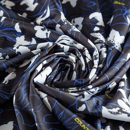 Лайкра 005-06295 черный принтованный