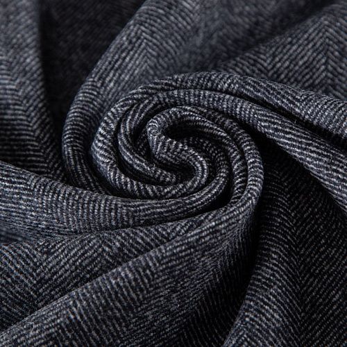 Шерсть костюмно-пальтовая 066-20155 серый елочка