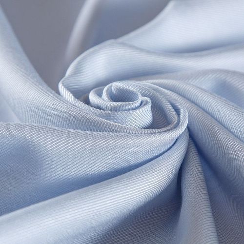 Ткань подкладочная К17-318 серо-голубой однотонный