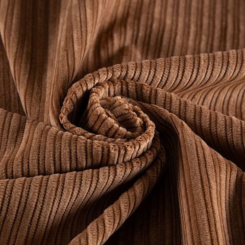 Вельвет 008-19956 коричневый однотонный