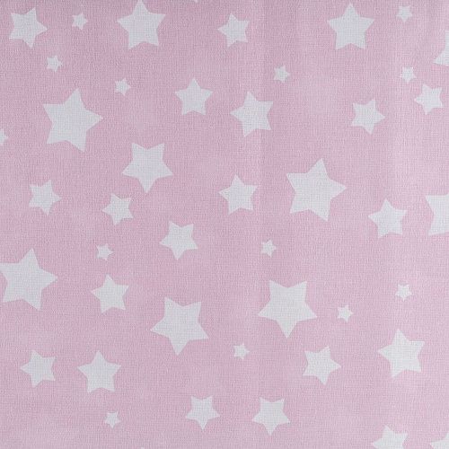 Бязь 007-00674 пудрово-розовый принтованный