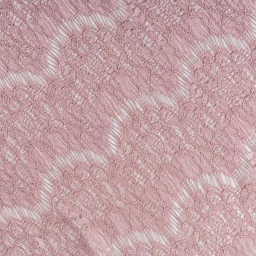 Гипюр К33-677 розовый однотонный
