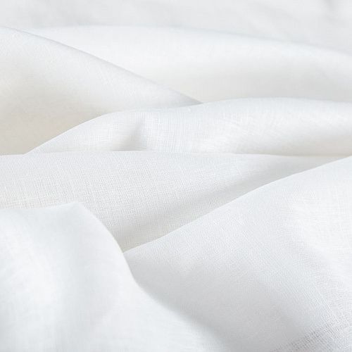 Лен натуральный 035-19886 белый однотонный