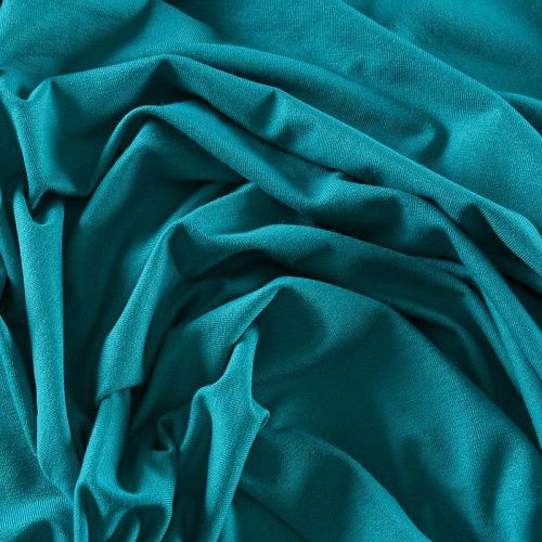 Трикотаж 056-11917 бирюзовый однотонный