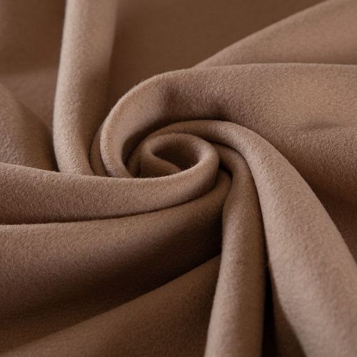 Ткань пальтовая 040-17258 песочно-бежевый однотонный