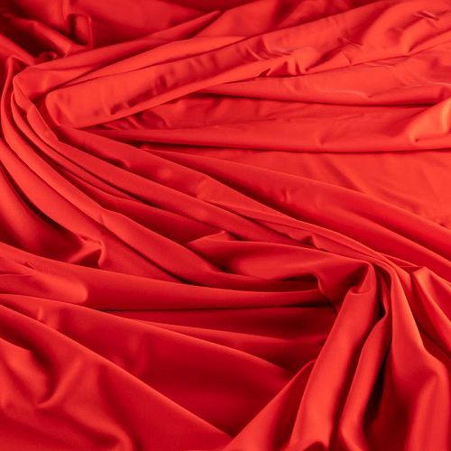 Лайкра К12-1095 рубиново-красный однотонный