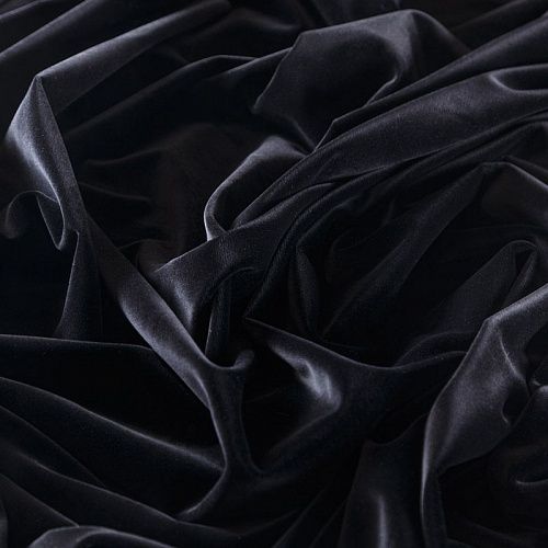 Бархат 002-06312 графитовый однотонный