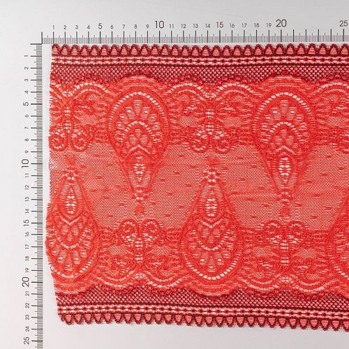 Кружево эластичное 250 мм Ф01-0027 красный